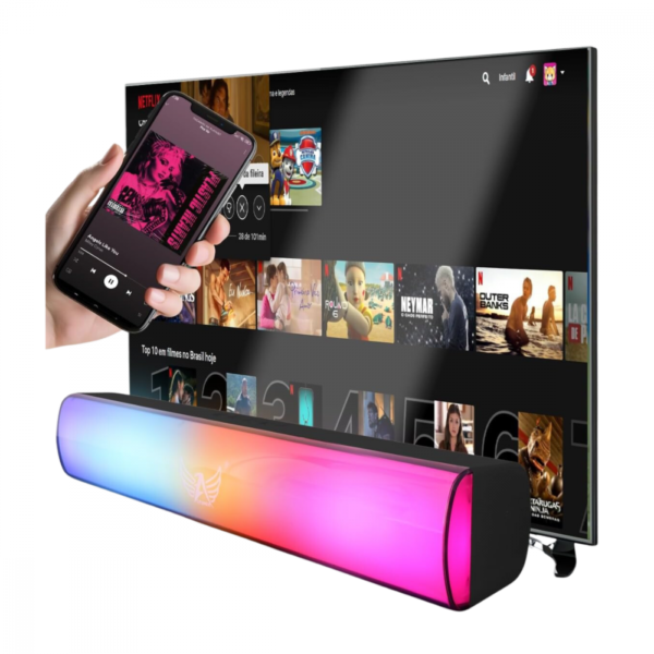 Caixa Som SoundBar Bluetooth 10W RGB Altomex AL-8665 - Image 2