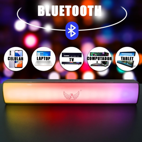 Caixa Som SoundBar Bluetooth 10W RGB Altomex AL-8665 - Image 7