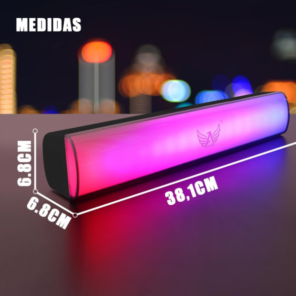 Caixa Som SoundBar Bluetooth 10W RGB Altomex AL-8665 - Image 4