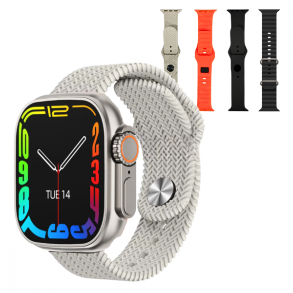 Smartwatch Inteligente 49mm com 04 Pulseiras W9 ULTRA - Image 4