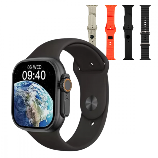 Smartwatch Inteligente 49mm com 04 Pulseiras W9 ULTRA - Image 3