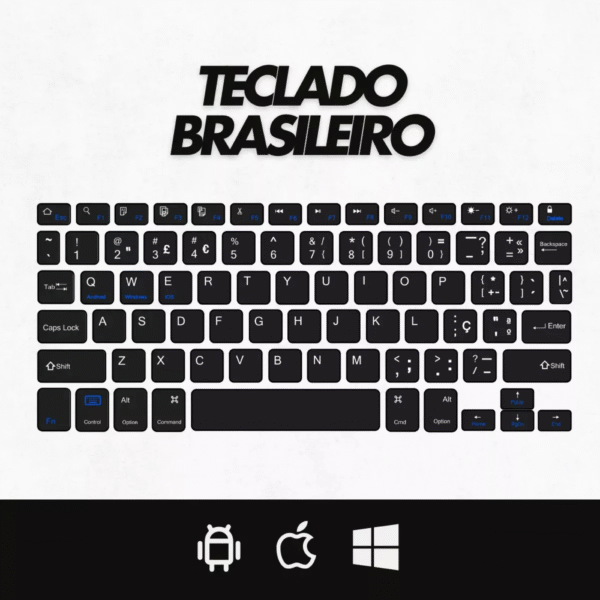Teclado e Mouse Sem Fio Ultra Fino Portátil Bluetooth EL-2102 - Image 2