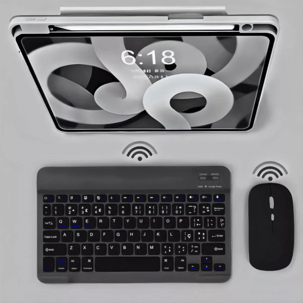 Teclado e Mouse Sem Fio Ultra Fino Portátil Bluetooth EL-2102 - Image 6